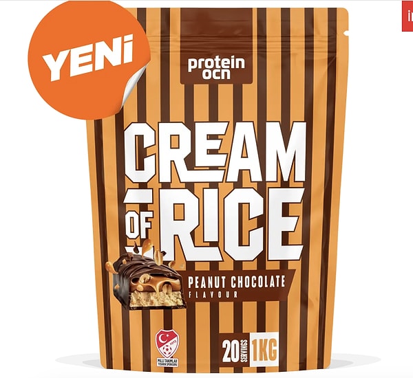 Protein Ocean Cream of Rice Peanut Chocolate lansmana özel 399 TL yerine net 299 TL!