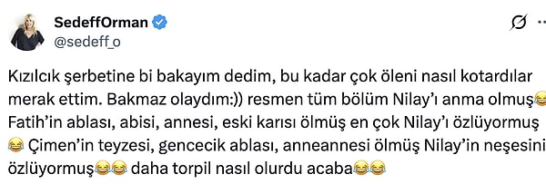 İşte Kızılcık Şerbeti'ne gelen tepkilerden bazıları: