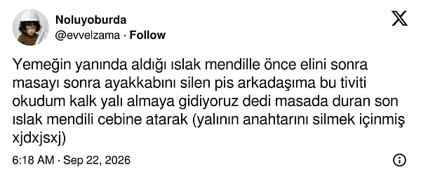 Islak mendille masa silen arkadaşını bile yalı almaya ikna etti