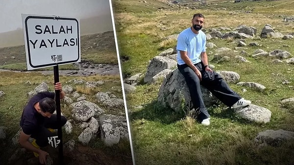 Kayaya 'Salah Kayası', Noktaya da 'Salah Yaylası' Tabelası