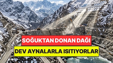 Dünyanın En Yüksek Barajını Yapmak İçin Dağın Tepesine 27 Dev Ayna Yerleştirdiler