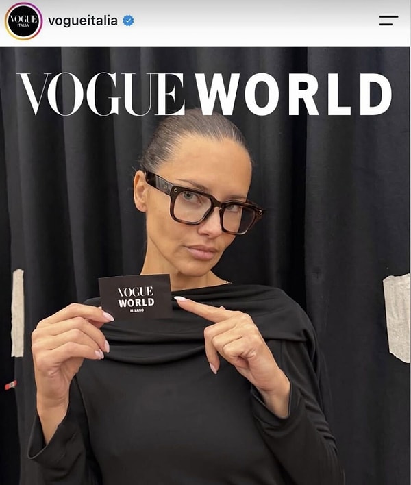 Vogue Italia hesabındaki fotoğrafında Lima’yı alıştığımız kırmızı halı haliyle göremedik!