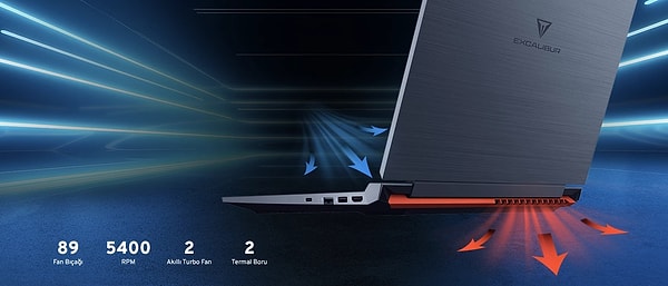 Casper Excalibur G880'in soğutma sistemi ve tasarımı uzun vadeli kullanımı nasıl destekliyor?