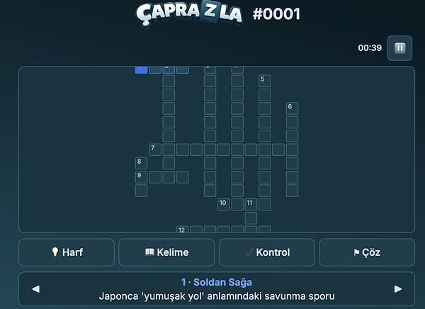 Yeni Oyunumuzla Tanıştın mı? Karşında: Çaprazla!