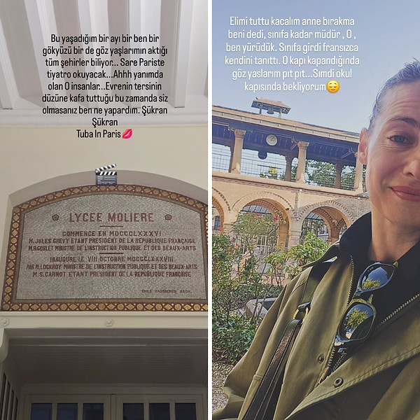 Paris'e yerleşmesinin ardından Tuba Ünsal'dan ilk açıklama geldi! Ünsal, kızı Sare'nin okulundaki ilk gününü anlatırken gözyaşlarını tutamadığını da itiraf etti.