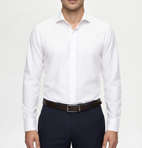 D'S Damat kolay ütülenebilir beyaz klasik gömlek sepette 1.299 TL yerine net 909,30 TL!
