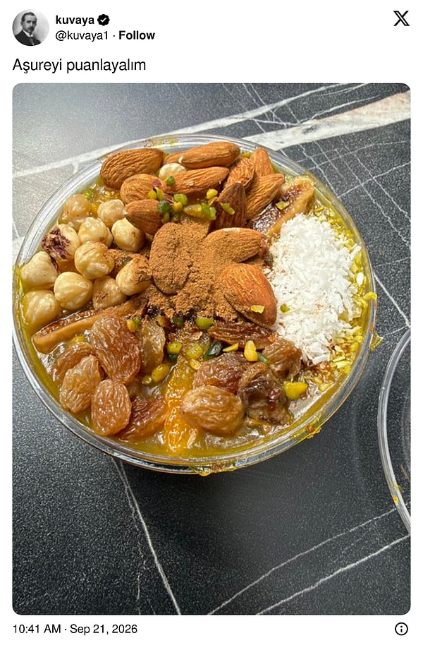 Zamanı olmasa da aşure içmeyi sevenler burada mı?
