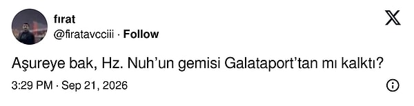 Galataport da olur tabii.👇🏻