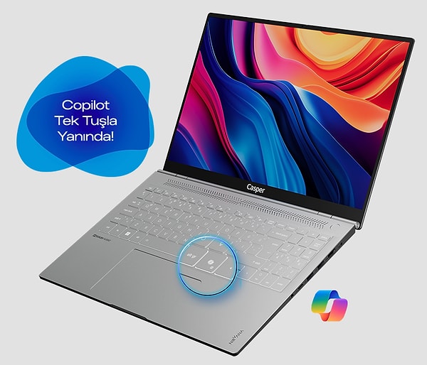Intel H serisi ve Core Ultra 7 255H AI işlemci seçeneği, Copilot tuşu ve parmak izi okuyucuyla Nirvana S100 iş bilgisayarı rolüne hazır.