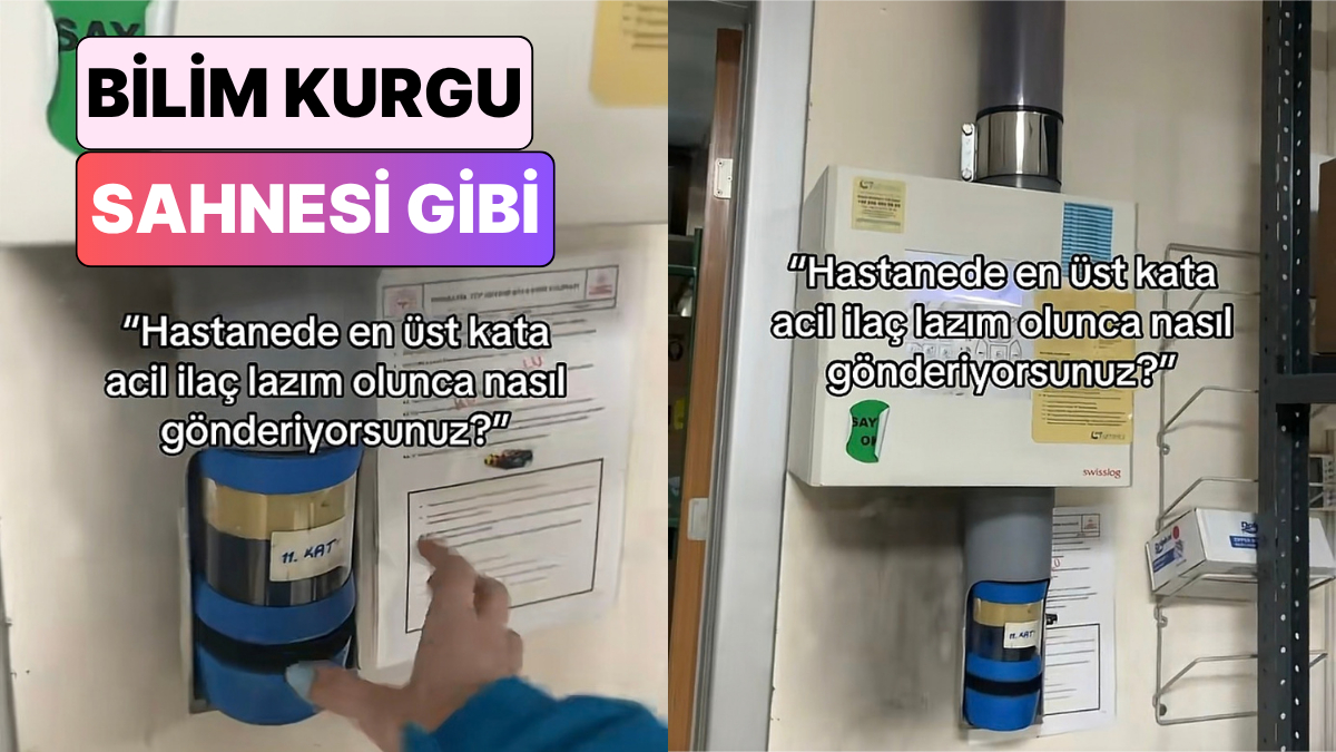 Bir Sağlık Çalışanı Gösterdi: Hastanede İlaçlar Alt Kattan Üst Katlara Nasıl Gönderiliyor?