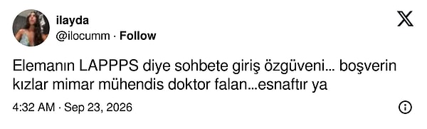 O özgüven...