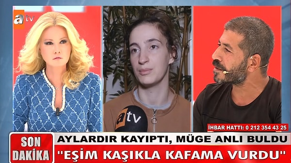 Bir izleyicinin ihbarıyla bulunan Mariia Meryem Balta, stüdyoda eşinden şiddet gördüğünü öne sürdü.
