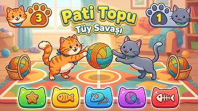 Patiler Fora! Tüy Savaşıyla Rekabetin En Tatlı Hali Başlıyor🐈😻🧶