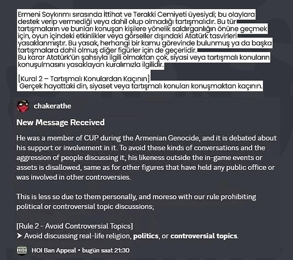 Ancak asıl tepkiyi gerekçe çekti: Moderatör, Atatürk'ü İttihat ve Terakki üzerinden 'tartışmalı' ilan etti.