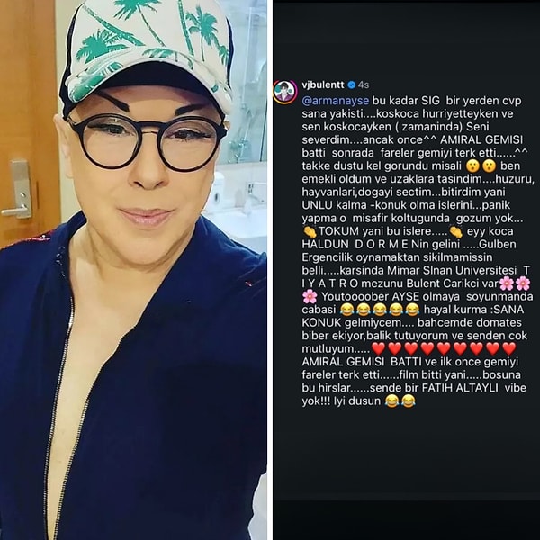VJ Bülent, Ayşe Arman'ın cevabına haftalar sonra fena patladı! Haldun Dormen'den Gülben Ergen'e uzanan göndermeleri peş peşe sıraladı.