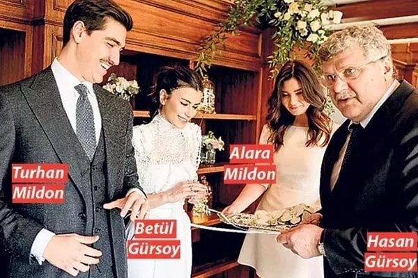 Mildon, daha önce Çamlıca Camii'ni inşa eden Gürsoy Grubu'nun ailesine damat olmuştu.
