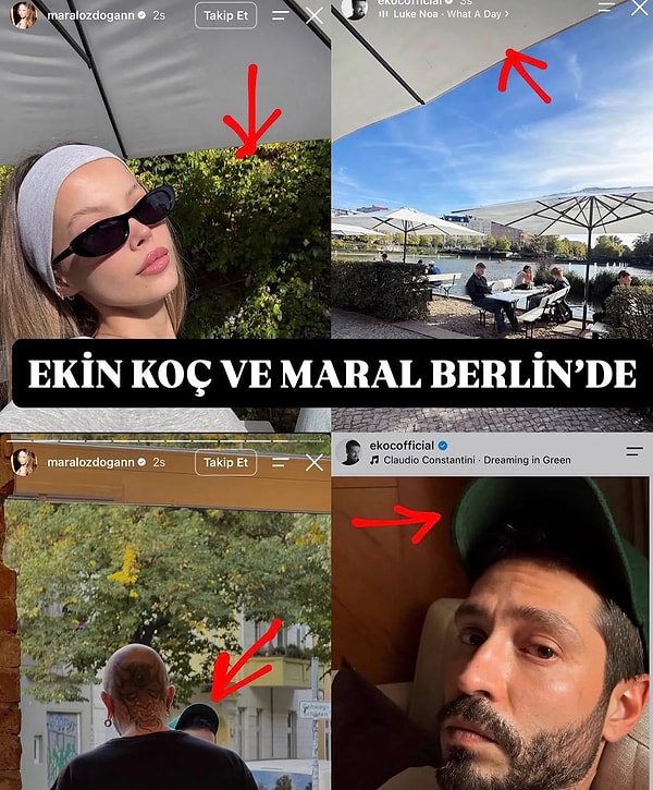 Önce şemsiyeler, ardından yeşil şapka… Ekin Koç ve Maral Sinem Özdoğan hakkındaki aşk iddiası böyle başladı.