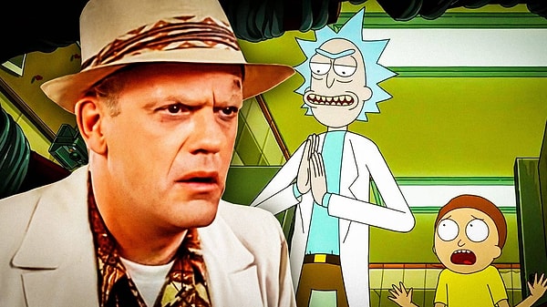 6. Rick and Morty, Geleceğe Dönüş filmlerinin kaba bir parodisi olarak doğdu.