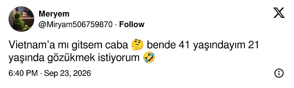 41 yaşındaki bir kullanıcı da aynı hesabı kendisi için yaptı