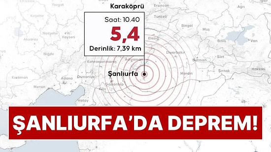 AFAD Depremi Açıkladı: Şanlıurfa'da Deprem Oldu, Çevre İllerden de Hissedildi