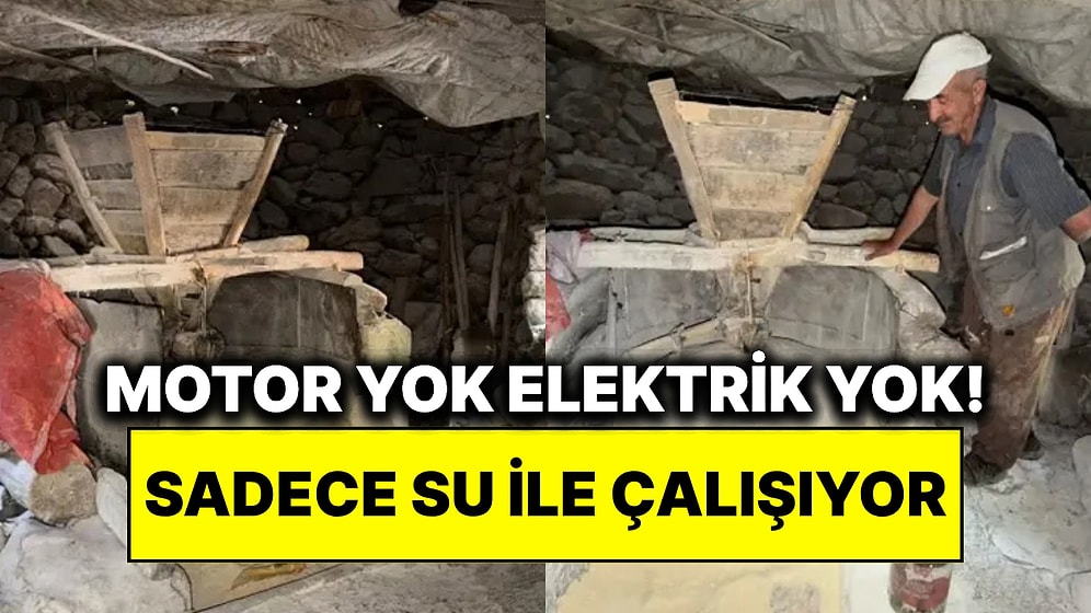 Motor Yok, Elektrik Yok: 150 Yıllık Değirmeni Sadece Su Çalıştırıyor