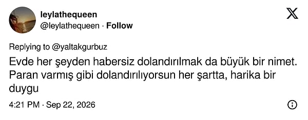 Altına gelen yanıt ise işin felsefesini yaptı