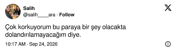 Bir kullanıcının korkusu ise herkesinkinden farklıydı