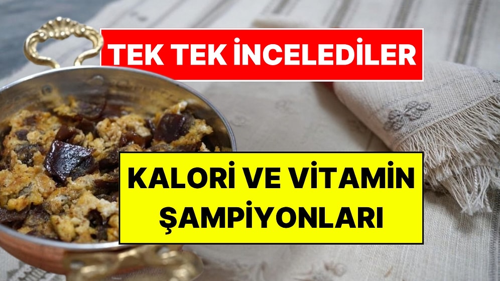 Tescilli Tatlılar Tek Tek İncelendi: Kalori ve Vitamin Şampiyonları Belli Oldu!