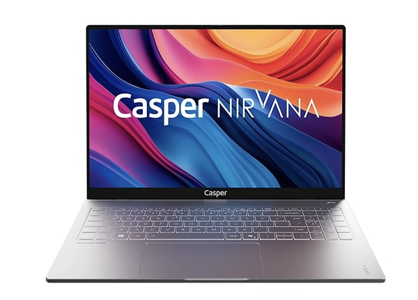Casper Nirvana S200, 18,3 mm inceliği ve 1,8 kg ağırlığıyla 16 inç ekranı her gün çantada taşımayı kolaylaştırıyor.