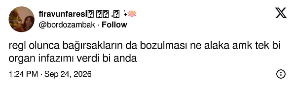 Regl döneminde bağırsakların da isyana katılması nedir?