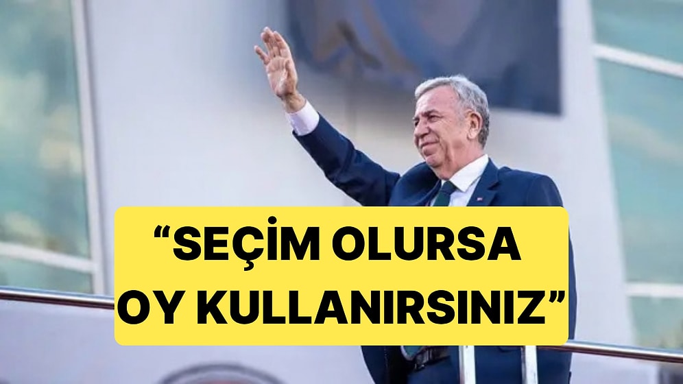 Mansur Yavaş'tan "Oy Kullanacağız" Diyen Vatandaşa Dikkat Çeken Yanıt