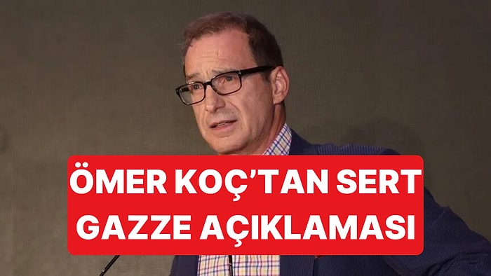 Ömer Koç'tan Batı'ya Sert İsrail Tepkisi: "Avrupa'nın En Ufak Bir Ahlaki İnandırıcılığı Kalmamıştır"