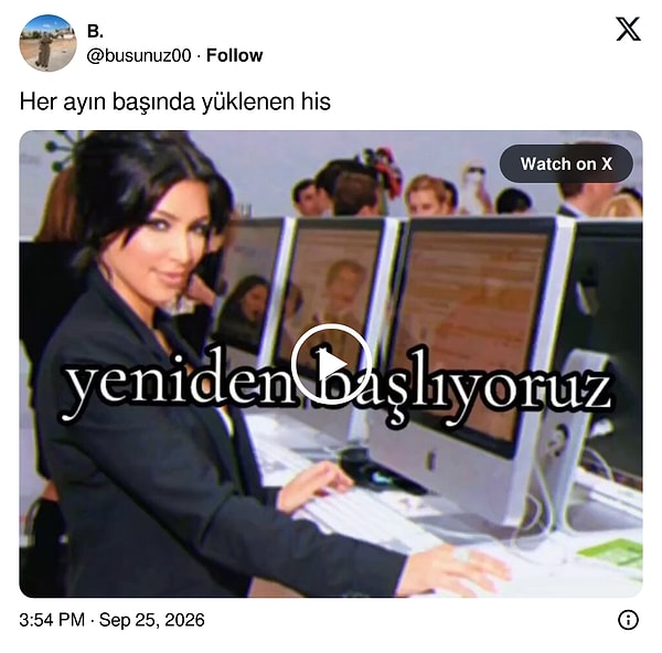 Hele bir de ayın ilk günü Pazartesi'yse.