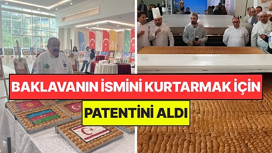 'Baklavaki'ye Kızdığı İçin Baklavanın Patentini Aldı: Dünyanın En Büyük Baklavasını Yaptı