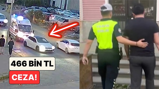 Başakşehir'de Polis Ambulansa Yol Vermeyen Sürücüye 466 Bin TL Ceza Kesti