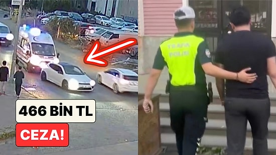 Başakşehir'de Polis Ambulansa Yol Vermeyen Sürücüye 466 Bin TL Ceza Kesti