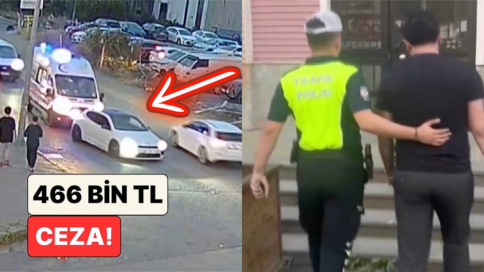Başakşehir'de Polis Ambulansa Yol Vermeyen Sürücüye 466 Bin TL Ceza Kesti