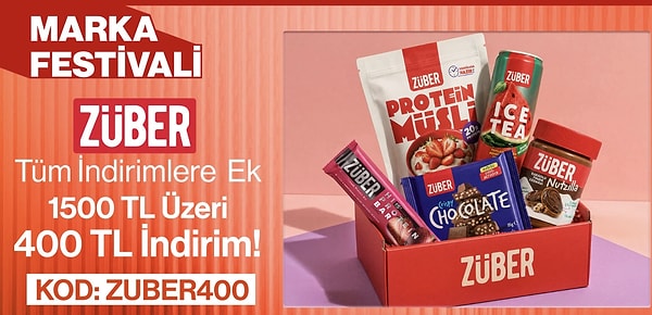 Züber Dev Marka Festivali: Sepette 400 TL'ye varan kuponlar ve sürpriz kasa önü fırsatları!