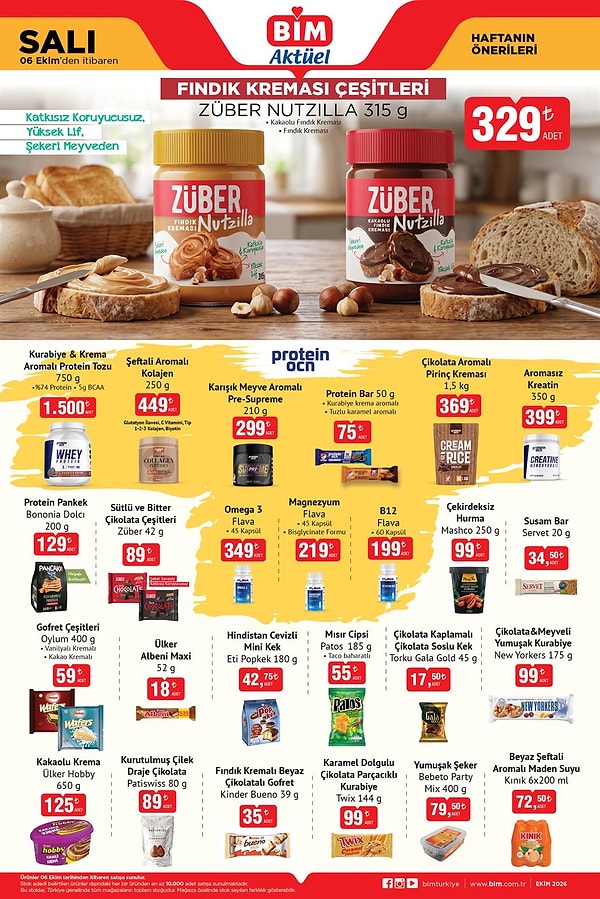 Züber Nutzilla Fındık Kreması Çeşitleri (315 g) Adet 329 TL