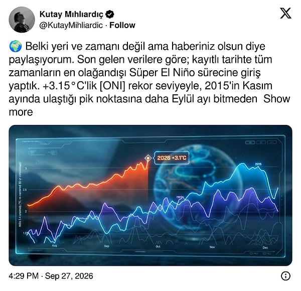 O paylaşım şöyleydi: