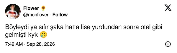 Lise yurdunu görenler için KYK otel konforunda