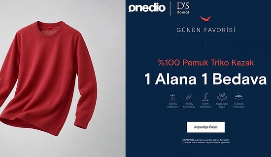 1 Alana 1 Bedava Fırsatını Kaçırma!