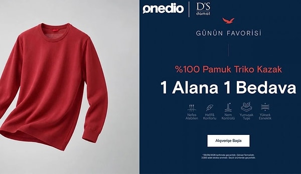 1 Alana 1 Bedava Fırsatını Kaçırma!