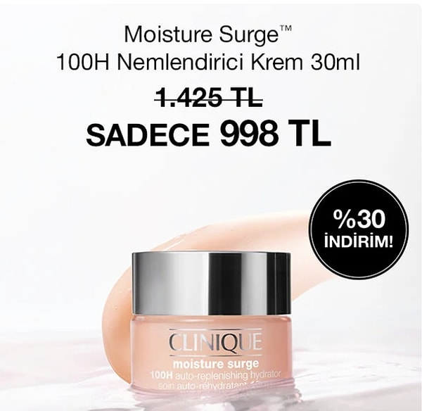 Clinique Marka Günü: %30'a varan indirim, sürpriz kuponlar ve avantajlı setler!