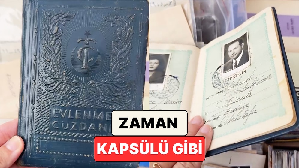 Sahafta Bulunan Tarihi Evlenme Cüzdanını Detayları Hayran Bıraktı