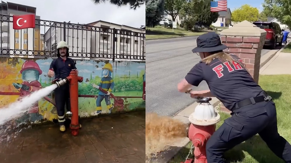 Firefighters Around the World Show How Different Fire Hydrants Work