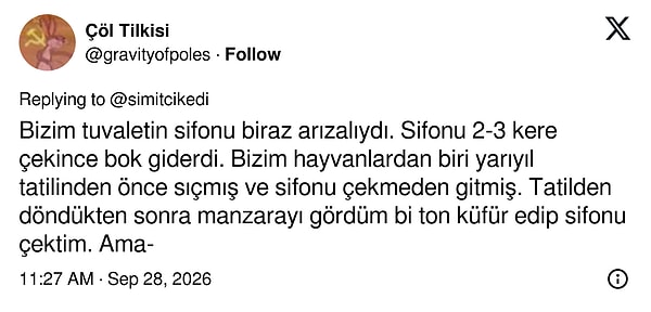 Yarıyıl tatilinden dönünce tuvalette bambaşka bir "doğa olayı" bekliyormuş