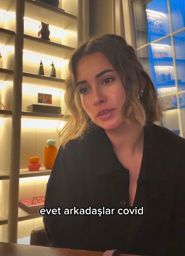 Buse Terim, kızı Nil'in koronavirüse yakalandığını sosyal medyadan duyurdu.
