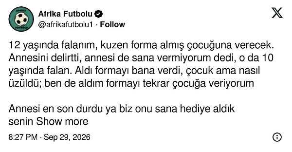 Çocukluğundaki forma anısını paylaşan bir kullanıcı, o üzüntünün nasıl bir şey olduğunu hatırlattı