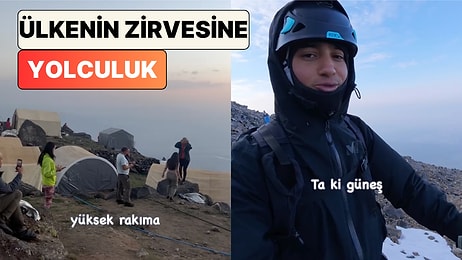 Dağcı Efe Gürbüz Ağrı Dağı'na Yaptığı Tırmanış Serüvenini Adım Adım Paylaştı
